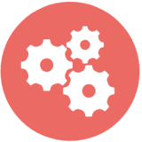 Picto accompagnement personnalise et a l ecoute-160 pictogramme engrenage